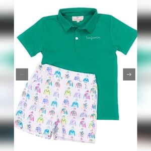Smocking BIRD Jockey Silks Triple Crown Shorts Set - Youth 8